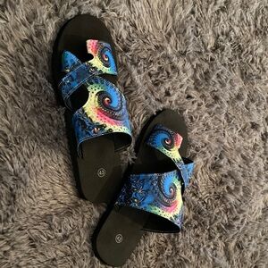 Colorful Spiral Sandals